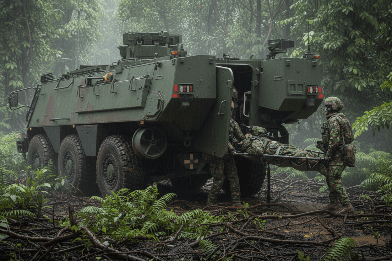 Military medical evacuation in field conditions